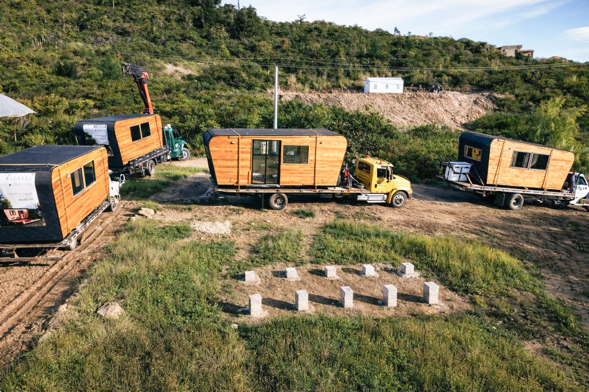 Proceso de instalación de unidades Modhaus en obra